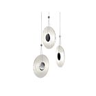 Suspendu LED Meclisse Sonneman 3113.01C 30W 3 lumières chrome poli