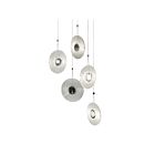 Suspendu LED Meclisse Sonneman 3115.01C 50W 5 lumières chrome poli