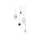 Suspendu LED Meclisse Sonneman 3115.01E 50W 5 lumières chrome poli
