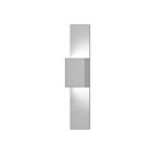 Applique LED à panneau Flax Box lumière vers le haut/bas Sonneman 7108.98-WL 21W 1 lumière blanc texturé