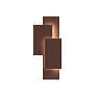 Applique LED à panneaux Offset Sonneman 7110.72-WL 20W 1 lumière bronze texturé