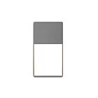 Applique LED à lumière vers le bas Light Frames Sonneman 7200.74-WL 14W gris texturé