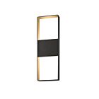 Applique LED à lumière vers le haut/bas Light Frames Sonneman 7204.72-WL 29W bronze texturé