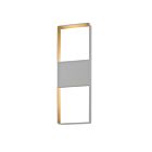 Applique LED à lumière vers le haut/bas Light Frames Sonneman 7204.74-WL 29W gris texturé
