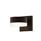 Applique LED à lumière vers le bas REALS Sonneman 7300.PC.FW.72-WL 10W 1 lumière bronze texturé