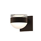 Applique LED à lumière vers le haut/bas REALS Sonneman 7302.FH.DL.72-WL 20W 2 lumières bronze texturé