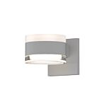 Applique LED à lumière vers le haut/bas REALS Sonneman 7302.FW.FH.98-WL 20W 2 lumières blanc texturé