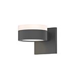 Applique LED à lumière vers le haut/bas REALS Sonneman 7302.FW.PL.74-WL 20W 2 lumières gris texturé