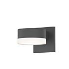 Applique LED à lumière vers le haut/bas REALS Sonneman 7302.PL.FW.74-WL 20W 2 lumières gris texturé