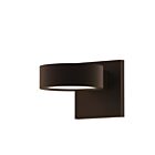Applique LED à lumière vers le haut/bas REALS Sonneman 7302.PL.PL.72-WL 20W 2 lumières bronze texturé