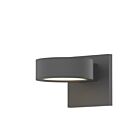 Applique LED à lumière vers le haut/bas REALS Sonneman 7302.PL.PL.74-WL 20W 2 lumières gris texturé