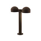Double borne d'éclairage LED REALS Sonneman 7306.DC.PL.72-WL 40W 2 lumières bronze texturé
