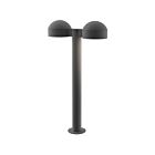 Double borne d'éclairage LED REALS Sonneman 7307.DC.PL.74-WL 40W 2 lumières gris texturé