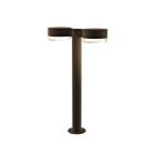 Double borne d'éclairage LED REALS Sonneman 7307.PC.FH.72-WL 40W 2 lumières bronze texturé