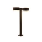 Double borne d'éclairage LED REALS Sonneman 7307.PC.FW.72-WL 40W 2 lumières bronze texturé