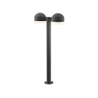 Double borne d'éclairage LED REALS Sonneman 7308.DC.FW.74-WL 40W 2 lumières gris texturé