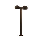 Double borne d'éclairage LED REALS Sonneman 7308.DC.PL.72-WL 40W 2 lumières bronze texturé