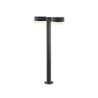Double borne d'éclairage LED REALS Sonneman 7308.PC.FW.74-WL 40W 2 lumières gris texturé