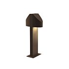 Double borne d'éclairage LED Shear Sonneman 7315.72-WL 20W 2 lumières bronze texturé