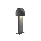 Double borne d'éclairage LED Shear Sonneman 7315.74-WL 20W 2 lumières gris texturé