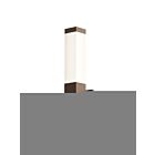 Applique LED Square Column Sonneman 7380.72-WL 8W 2 lumières bronze texturé