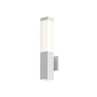 Applique LED Square Column Sonneman 7380.98-WL 8W 2 lumières blanc texturé