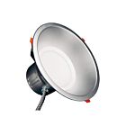 Encastré commercial LED 12", cct/watt au choix Tcp DLC12SWUZDLCCT2 argent mat