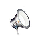 Diffuseur pour encastré commercial LED 4" Tcp DLC4SWUZDCCT2 argent mat avev température CCT au choix
