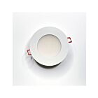 Turolight PRO-SP6-4-8W-MK5-120-WH-D 8W 4" Blanc LED Mince Luminaire encastré Wattage et CCT Sélectionnable