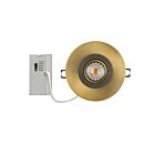 Turolight RGD-CHY2-4-8W-5CCT-GD-D 8W Or 4" LED Cardan régressé Lumière