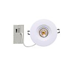Turolight RGD-CHY2-4-8W-5CCT-WH-D 8W 4" Blanc LED Cardan Lumière CCT Sélectionnable