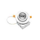 Turolight RGD-JH-9W-5CCT-120V-WH-D 9W 4" Blanc LED pivotant Encastré CCT Sélectionnable