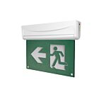 Combo éclairage d'urgence LED personnage qui court Turolight TL-RMES222-UDC 2W blanc