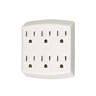 Vista Electrical 40040 15A 125V Adaptateur 3 fils à 6 prises (Paquet de 5)