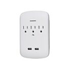 Vista Electrical 40042 Double chargeur USB avec 3 prises de courant (Paquet de 5)