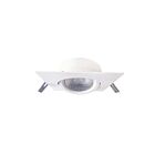 Garniture carré pour encastré 4" à 3 voies, température CCT au choix Votatec GS-G4-D12-Square-WH 12W blanc