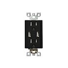 Chargeur USB et prise duplex inviolables Votatec BAA-023-BK