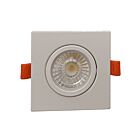 Encastré LED ajustable à garniture carré 3", 3 voies, CCT Votatec C5202-3Way-WH-SQ 7W blanc