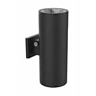 Applique murale cylindrique Votatec OW0608G-2-20-853-BK wattage sélectionnable Noir