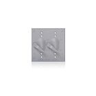 Leviton WM2S-GY Interrupteur métallique à deux gangs