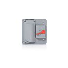 Leviton WP2SD-GY Interrupteur/Duplex à deux gangs en plastique