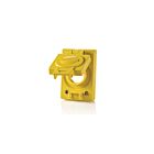 Leviton WTCVS-15 Couvercle d'entrée et d'entrée unique jaune