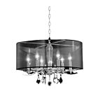 Chandelier en chaine en cristal Young Lighting 1132C6-BK noir 6-lumières
