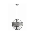 Chandelier à tige Young Lighting 1220C4 nickel satiné 4-lumières