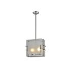 Suspendu à tige Young Lighting 1254C2 nickel satiné 2-lumières