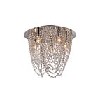 Plafonnier en cristal Young Lighting 1273FM5 chrome 5-lumières