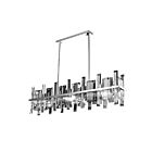Suspendu rectangulaire à tige Young Lighting 1276C8-RT chrome 8-lumières