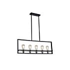 Suspendu rectangulaire à tige Young Lighting 1281C5 5-lumières