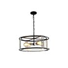 Suspendu rond à chaine Young Lighting 1285C4 noir 4-lumières