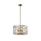 Lustre en cristal Young Lighting 1319C4 argent d'hiver 4-lumières